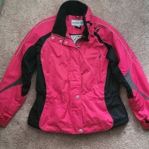 Obermeyer Women’s Ski Jacket Size 10 Red/Black Insulated Winter